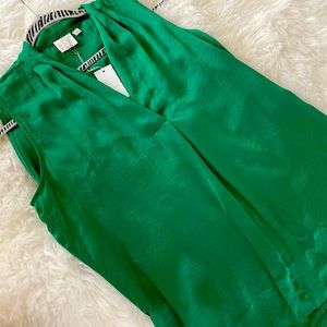 Emerald color top.